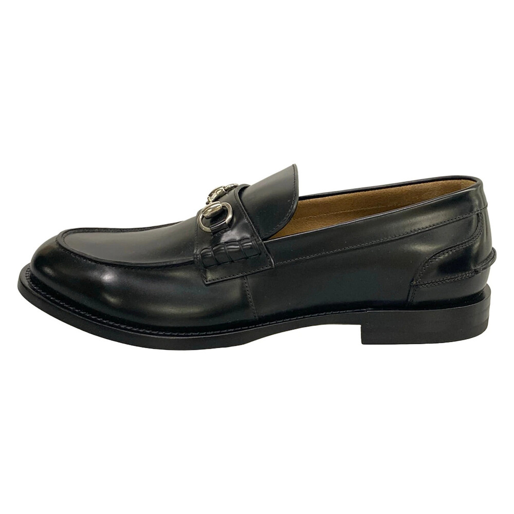 Gucci Horsebit Black Silver Leather #341938G94B